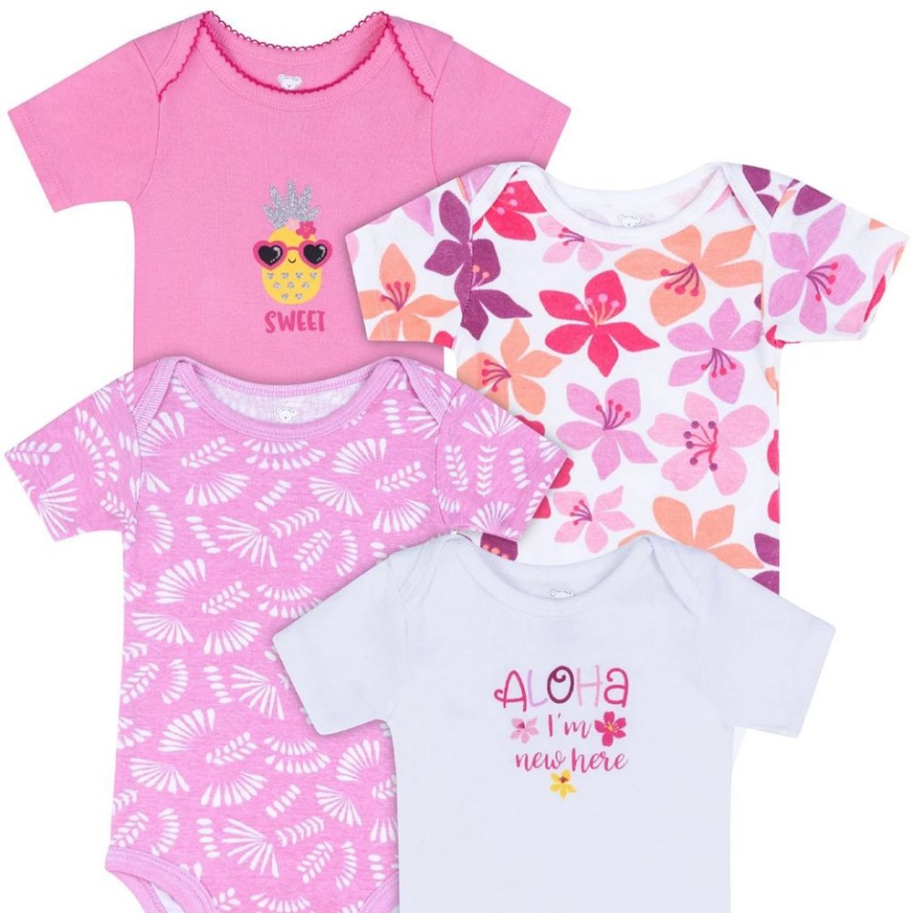 Koala Baby 4 pc set of Onesies/Bodysuits 0-3M, NWT